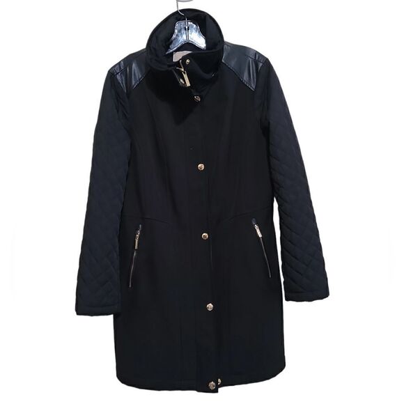 Michael Kors Women's Black Jacket Sz Petite Large - Picture 8 of 11